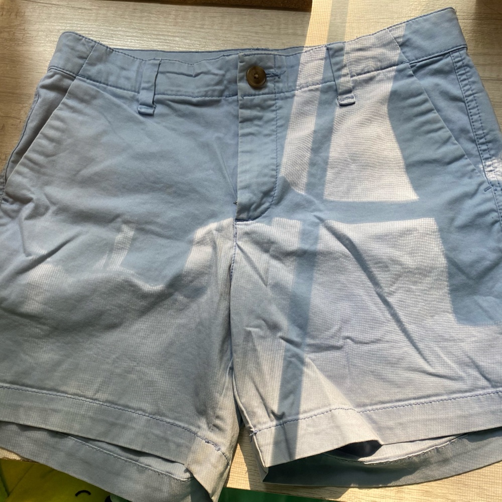 light blue gap city shorts